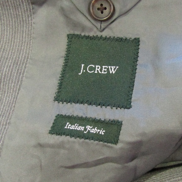 J. Crew Italian Fabric Gray Sport Coat Blazer 40R - Picture 5 of 6